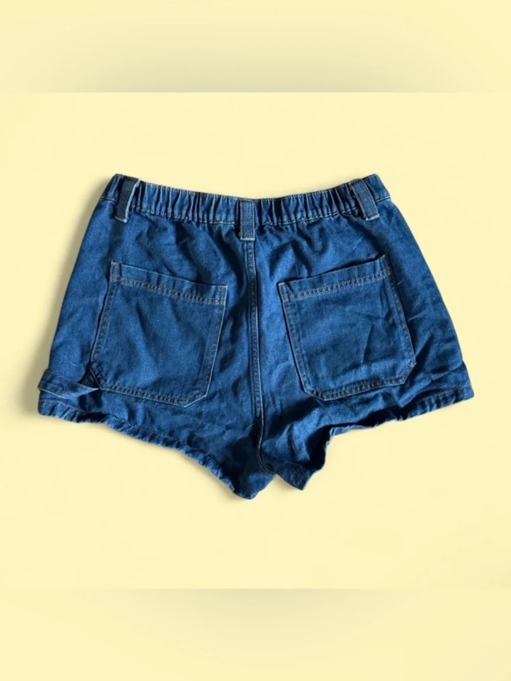 Wild Fable Super High Rise Utility Denim Shorts Size 10 - Picture 2 of 2